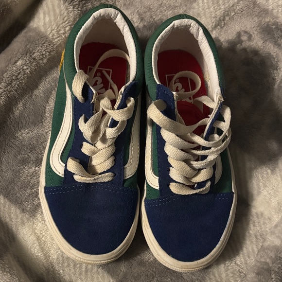 Vans Kids Sneakers in Blue, Green, and Red - Picture 4 of 4